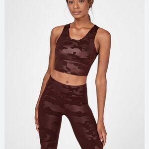 Sweaty Betty Kenna‎ Camo Crop Top XS